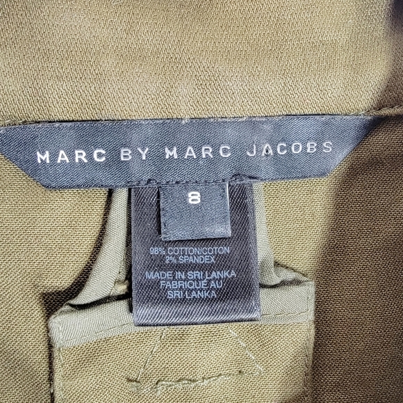 MARC by MARC JACOBS | Olive Green | Short Sleeve Utility Mini Dress | Size 8 - Picture 5 of 10